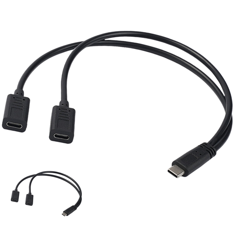 Usb-C Splitter Cable Dual Male Extension Adapter 962125408485