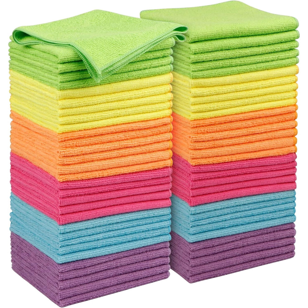 Microfiber Cleaning Cloths 12X12 Inch 50 Pcs 962125416756
