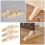 Folding Room Divider Stand Wooden Base 3 pcs 6