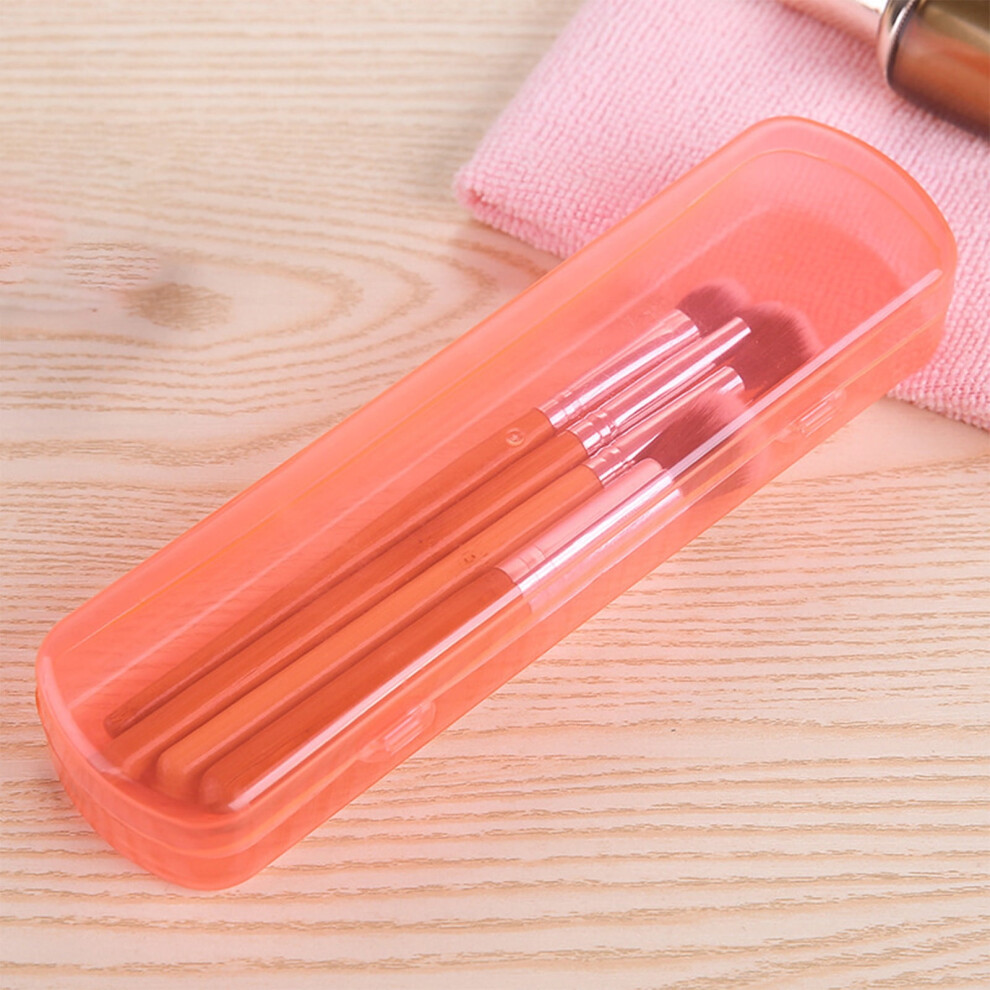 Transparent Toothbrush Case Plastic Travel Holder 1 Pc Pink 962125411911
