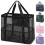 Mesh Storage Bag Transparent Durable Crossbody Zipper 1 Pack 1