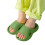 Children's flip flops green solid color open toe water 1