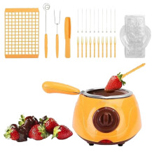 Zestaw do topienia czekolady z foremką DIY (1 szt.)