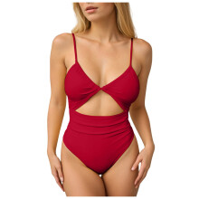 Women's One-Piece Swimsuit with Tummy Control and High-Cut
