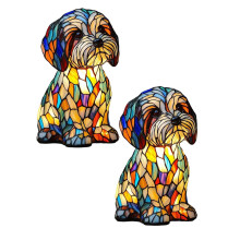 Veilleuse décorative en résine en forme de chien, 1 pièce