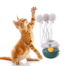 Interactive Cat Toy Wobble Wand and Track Ball with