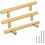 3.5 Inch Gold Drawer Pulls Brushed Brass 1 Pair 1