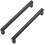 Cabinet Pulls Matte Black Square 5-inch Center 5-Pack 1
