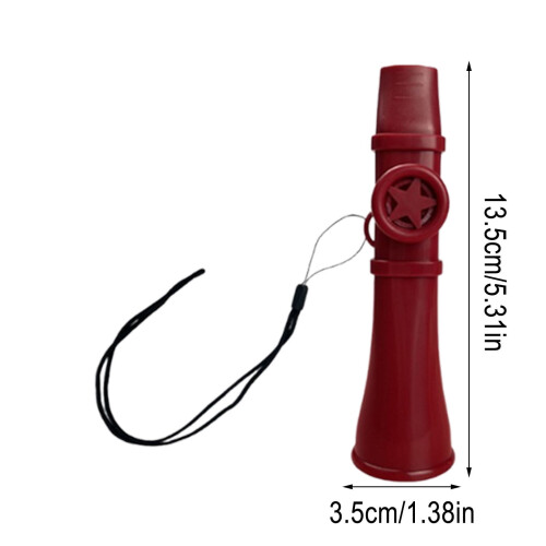 Z-36 D Red Plastic Kazoo Flute for Beginners, 1 Piece 2