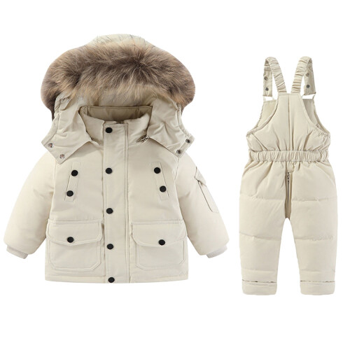 Toddler Snowsuit Set Beige