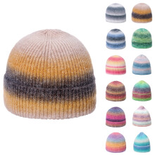 Czapka zimowa damska Ombre Knit Beanie w kolorze zieleni wojskowej