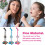 Kids Microphone Toy with Stand Speaker LED Lights 1pc 4
