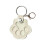 Lädernyckelring för katttassar Beige 1 styck 1