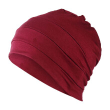 Gorro de mujer de modal para quimioterapia, de algodón liso, talla única.