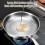 Poêle de cuisson en titane pur avec couvercle, acier inoxydable 4