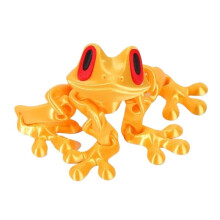 Decorazione a forma di rana stampata in 3D, snodabile (1 pezzo)