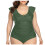 Women's Wrap Front One Piece Swimsuit with Tummy Control 1
