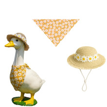 Luau-Gans-Gartendekoration, verspielt, 58 cm