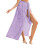Chiffon-Sarong mit Blumenmuster, lila, XL 1