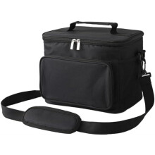 Opvouwbare lunchtas, geïsoleerd, lekvrij, 10 liter, zwart