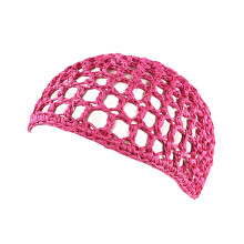 Gorro de red para el cabello hecho a mano para mujer, color liso, talla única