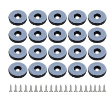 Deslizadores de Teflon para Móveis, 19mm - Pacote com 20 unidades