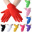 Satinhandschuhe Anthrazit, 20 cm, elastisches Handgelenk, Einheitsgröße 1
