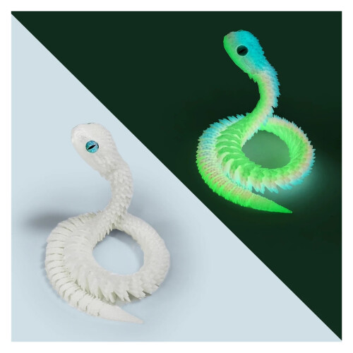 Φιγούρα Δράσης με Φίδι Luminous3D Printed30cm1 τεμ.