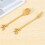 16PCS Dessert Spoon and Fork Set Cake Fork Coffee Spoon  Fruit Fork Stainless Steel -Gold 6