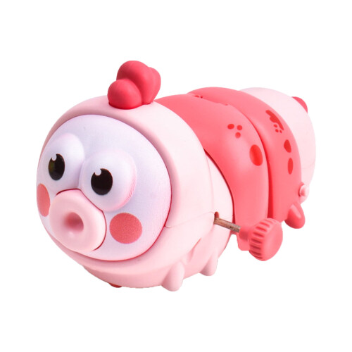 Opwindbare rups, roze, 14 cm, 1 stuk