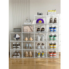 Transparente, stapelbare Schuhkartons, XXL, 6er-Pack