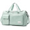 Sac de voyage vert clair avec compartiment à chaussures et 1