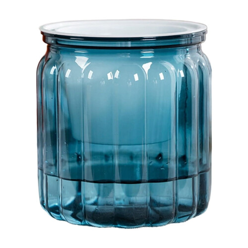 Vaso in ceramica blu per piante da interno ed esterno (1 pezzo)