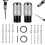 Rotary Hammer Adapter with Impact Drill Bits Set, 5PCS – Compatible with Electric Hammers, Includes 4 Hammer Bits 1