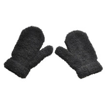 Warme Herbst-Winter-Fäustlinge, einfarbige Plüschhandschuhe, 1 Paar