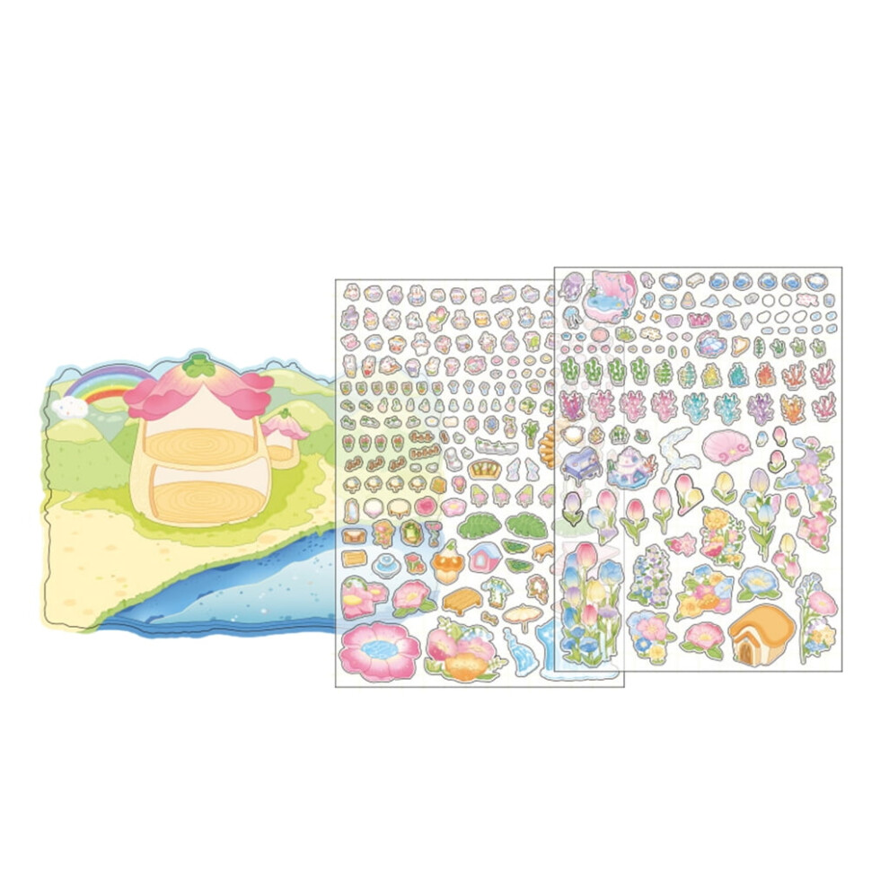 Fun 3D Miniature Rainbow Land Chocolate Factory Sticker For Scrapbooking Journal Notebook Photo Album Phone Case Brown 9448990524242