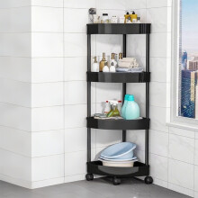 Bathroom Corner Shelf 4-Tier 31.5x13.6 in
