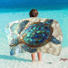 Kinderstrandhanddoek van microvezel, sneldrogend, zandvrij, 59 x 29 inch