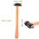 Marteau de menuisier HEMOTON, manche ergonomique, 11,4 cm (4,5 pouces) 2