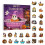 Set de pandantive acrilice de Halloween imprimate plat la cald 1