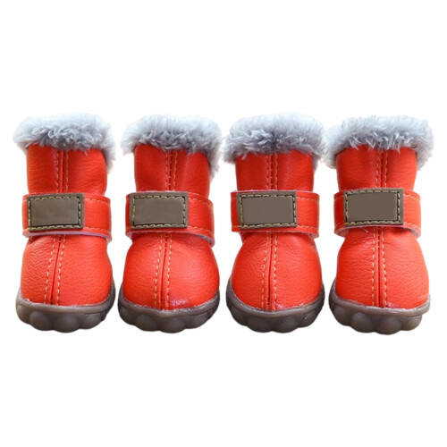 Bottes pour chiens imperméables pour petits chiens (lot de 4)