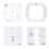 Acrylic quilting template set for free-motion quilting 8