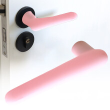 Silikon-Türgriffabdeckung, robust, antistatisch, rosa, 1 Stück