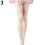 Damen-Strumpfhose mit Rosenmuster und Spitze, transparent 4