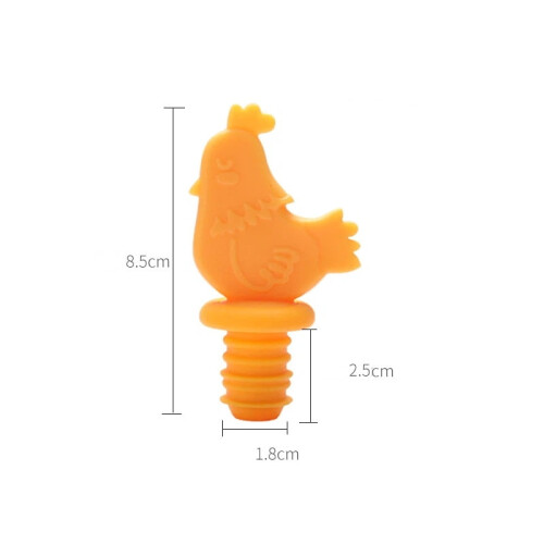 3D-Silikon-Weinstopper, lebensmittelecht, 5 Stück
