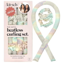 Satin Heatless Curling Set 34 inch with 2 Scrunchies