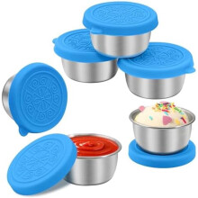 Recipiente din oțel inoxidabil pentru dressing de salată, pachet de 6, 45 g