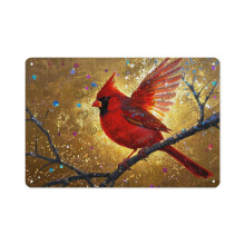 Red Bird alumiininen seinäkyltti 12x16 tuumaa