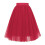 Gonna midi da donna in tulle, lunghezza al ginocchio, a strati 4