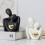 Mini statue de couple, sculpture abstraite blanche, 1 pièce 7